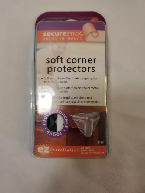 KIDCO S144 Clear SOFT CORNER PROTECTORS 4 PACK CLEAR