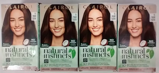 9. Clairol Natural Instincts Semi-Permanent Hair Color, 8G Medium Golden Blonde, Sunflower, 3 Count - wide 2