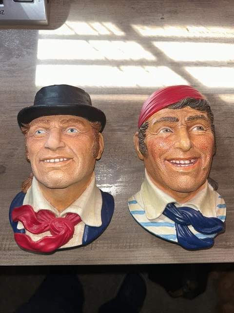 Naval Seaman &  Gunner Legends England Nautical F Wright Bossons Chalk-ware
