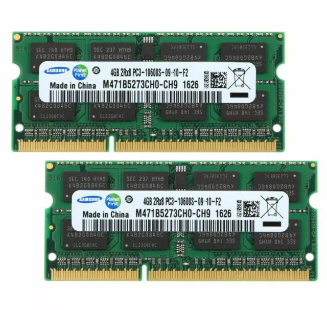 Mémoire RAM 32 Go (4 x 8 Go) SODIMM 1333 MHz DDR3 PC3-10600