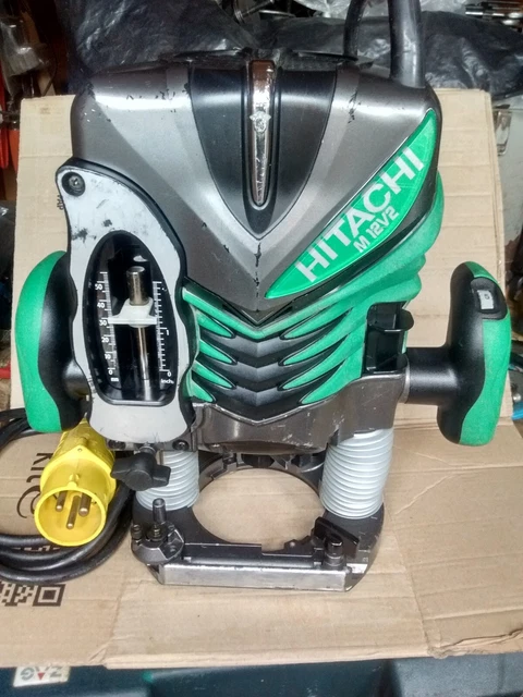 HITACHI M12V2 VARIABLE SPEED HALF INCH PLUNGE ROUTER 110v £89.99 ...