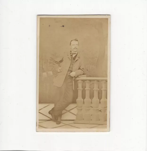 M. Pritzl CDV Foto Feiner Herr - Vilshofen um 1870