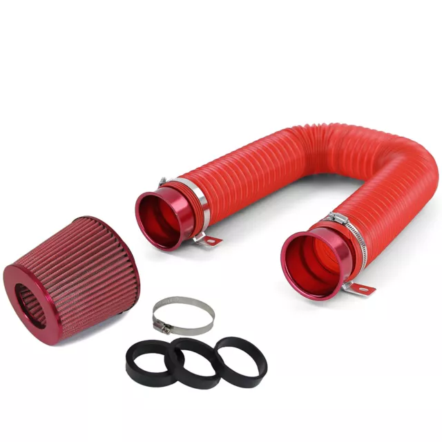 Cold Air Performance Kit mit Sport Luftfilter Set rot 2