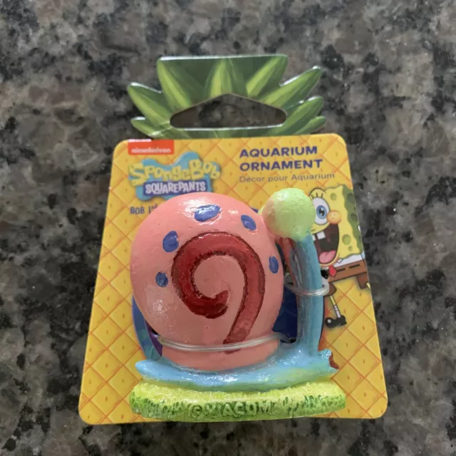 Aquarium Fish Tank Ornament Sponge Bob “Gary” Spongebob SBR3CA NICKELODEON 2016