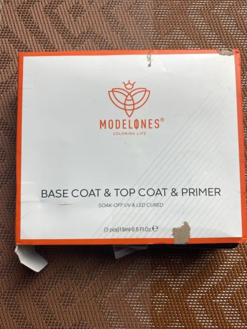 Modelones Base Coat, Top Coat & Primer 3x15ml Neu