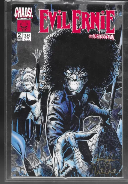 Evil Ernie the Resurrection #2 Signed Brian Pulido & STEPHEN HUGHES Chaos Comic