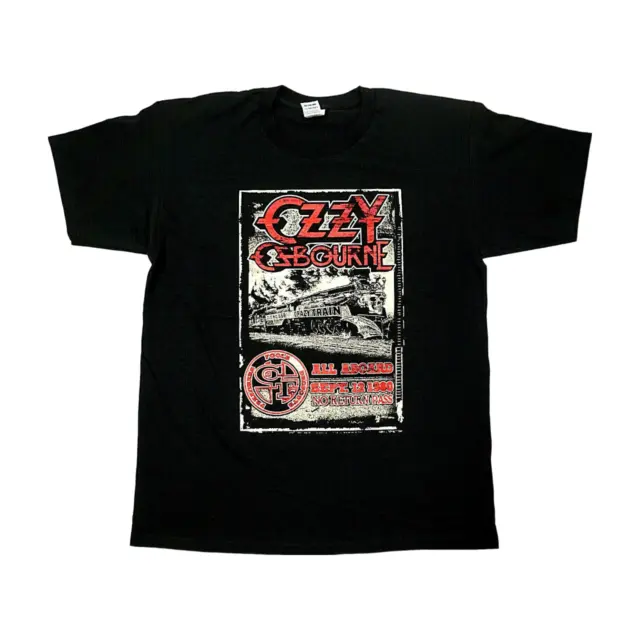 OZZY OSBOURNE Crazy Train T-shirt Men's Tee Hard Rock Heavy Metal