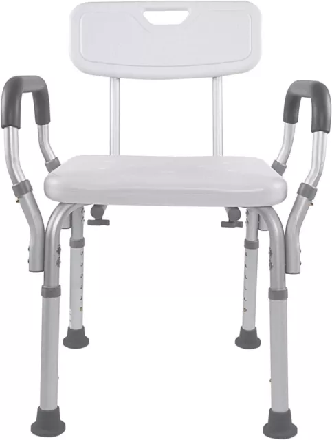 Medline Guardian Bath Bench with Back and Padded Arms