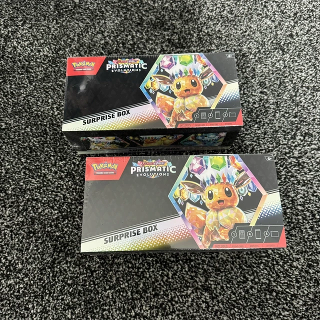 Pokemon TCG: Scarlet & Violet Prismatic Evolutions Surprise Box - Factory Sealed (In Hand, Fast AU Shipping)
