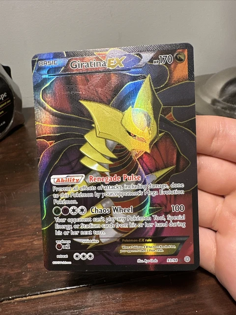 FULL ART Giratina EX ULTRA RARE 93/98 XY Ancient Origins Pokemon Holo Foil