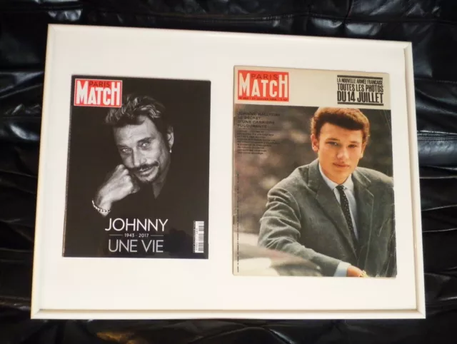 JOHNNY HALLYDAY: 2 Paris Match: 1ère couverture de 1962 et N° Hommage de 2017.