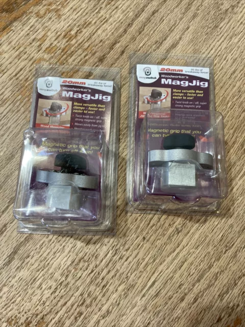 Lot of 2 ~ 20mm Magswitch MagJig 95, 95 lbs. Breakaway Force