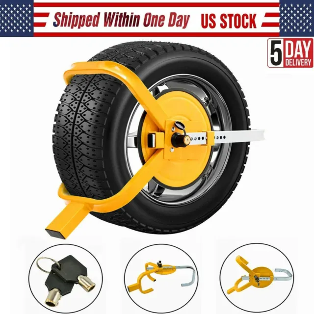 Wheel Lock Clamp Boot Tire Claw Trailer Auto Car Truck Anti-Theft Towing Boot