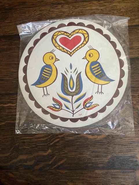 Jacob Zook-Penna Dutch-Double Distlefink Hex Sign Good Luck Birds Love Faith