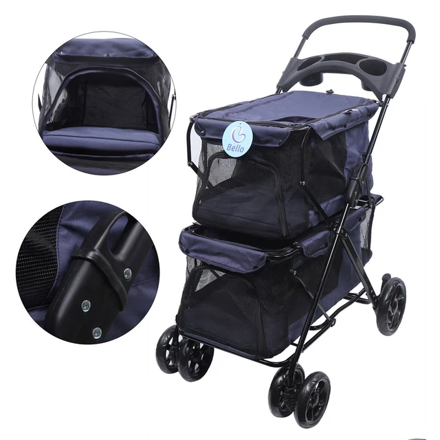 Carro para perro colgante para perro bolsa para perro 2 capas plegable para perro y gato]