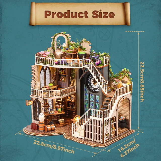 DIY MINI DOLLHOUSE Kit Wooden Magic Cabin Making Kit With Furniture And diy-mini-dollhouse-kit-wooden-magic-cabin-making-kit-with-furniture-and