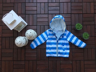 Chicco Originale SAKKO blu con imbottitura interna CHICCO taglia 6/9 mesi Nuovo! 