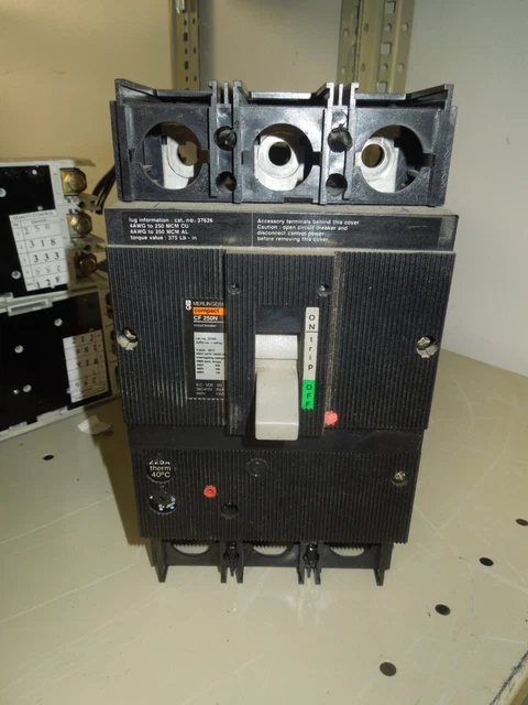 Merlin Gerin Compact CF 250N #37026 225A 3P 600Y/347V Circuit Breaker No Lugs Merlin Gerin Compact CF 250N #37026 225A 3P 600Y/347V Circuit Breaker No Lugs