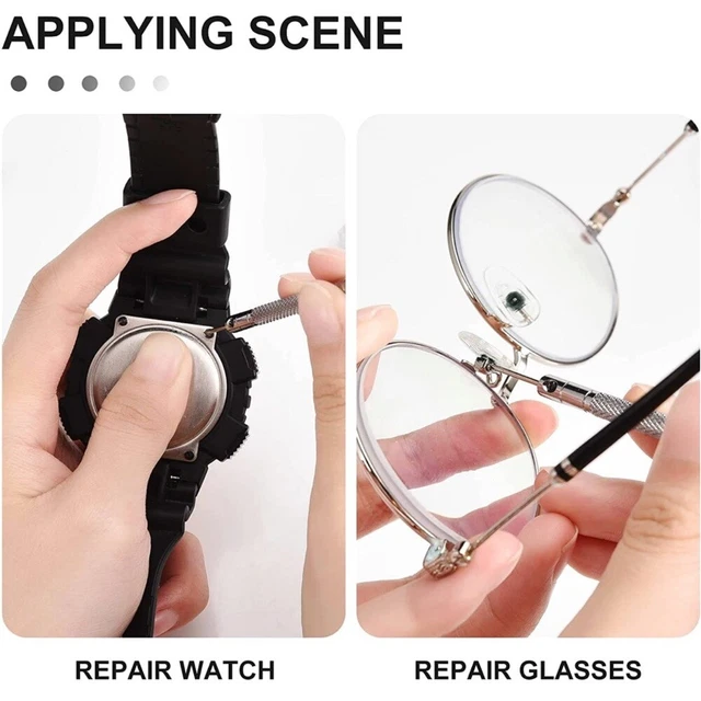 630 piezas Pequeñas Micro Reparación Gafas Kit de Tornillos Pequeños Surtido