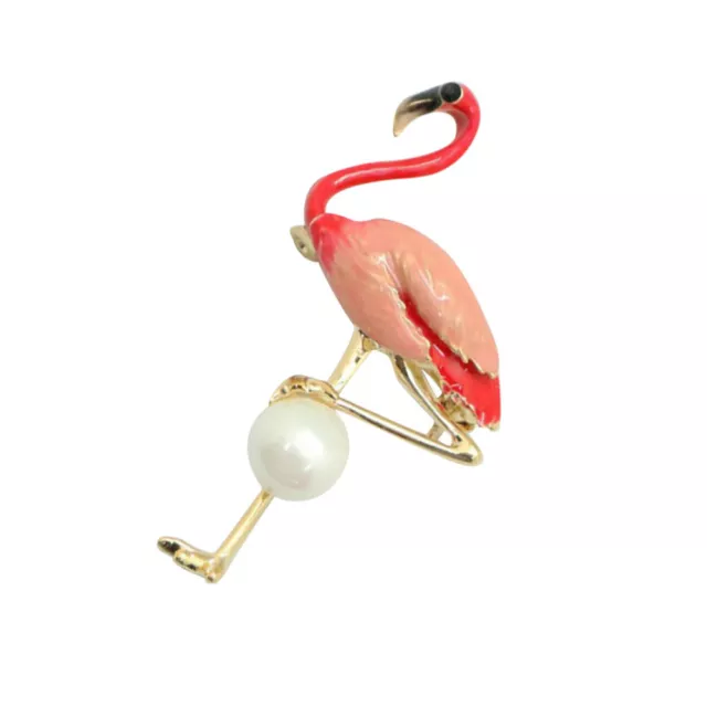 Broche en métal Flamingo Broche épingle de revers en émail Broche de châle de
