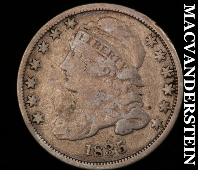 1835 Capped Bust Dime-Semi Key Better Date #O1136
