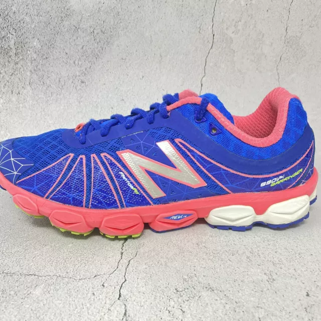New Balance Womens Running Shoes Sz 10.5 M (B) Blue Pink 890V4 Barringer W890BP4