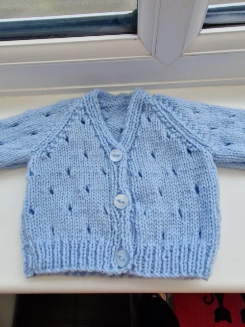 hand knitted baby cardigans