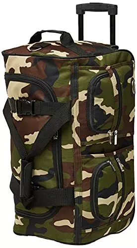 Rockland Rolling Duffel Bag, Camouflage, 40-Inch 40-Inch, Camouflage