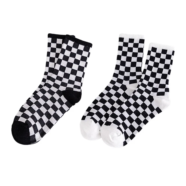 2 Pairs All- match Socks Trendy Girls Socks Chaussette De Couleur Assortie Chaus