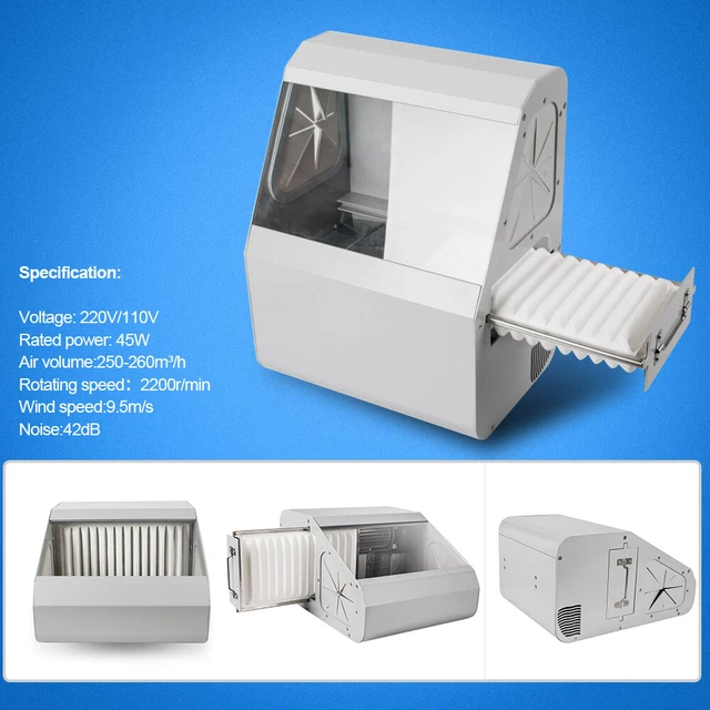 Dental Dust Collector Extractor Collection For Sandblasting Anti-leakage 220V