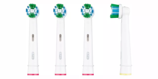 Oral B Bad Zahnbürstenköpfe Precision Clean 4 Stück Aufsteckbürsten Ersatzköpfe