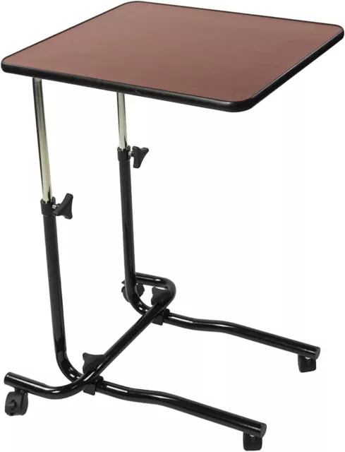 NRS Healthcare M15691 silla portátil sobre cama mesa inclinable ruedas ajustables
