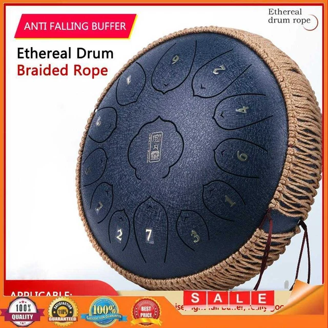 Handmade Handpan Decoration Woven Rattan Rope Steel Tongue Drum Braided Ropes