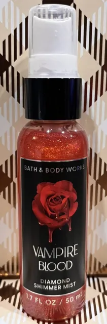 Bath & and Body Works Diamond Shimmer Mist Spray Vampire Blood Halloween Red