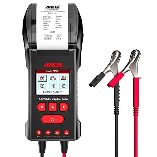 ANCEL BST600 12V/24V 100-2000 CCA Automotive Battery Temperature Load Tester ...