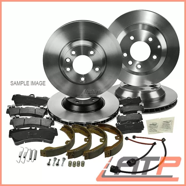 4x BRAKE DISC + SET PADS + PARKING BRAKE SHOES FRONT + REAR FOR CHRYSLER