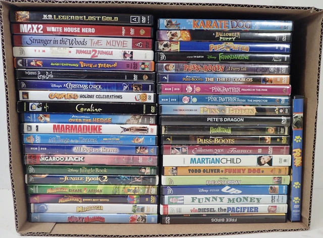 Used Dvd WHOLESALE BOX LOT (40) mixed used DVD movies untested Children Family ...