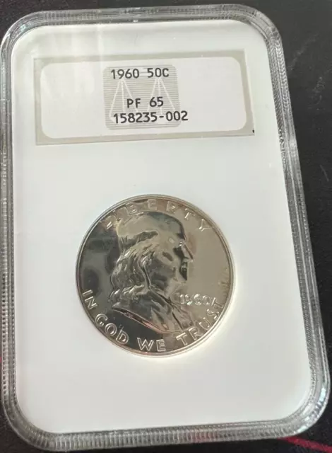 PF65 1960 Franklin Half Dollar 50c NGC *Old Fatty Holder*