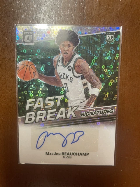 2022-23 PANINI DONRUSS Optic MarJon Beauchamp Rookie Auto RC Fast Break