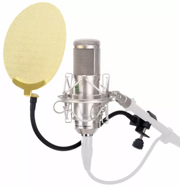 Suspension de Microphone Studio Anti-Choc Micro Bras Filtre anti Pop  45-52mm Set