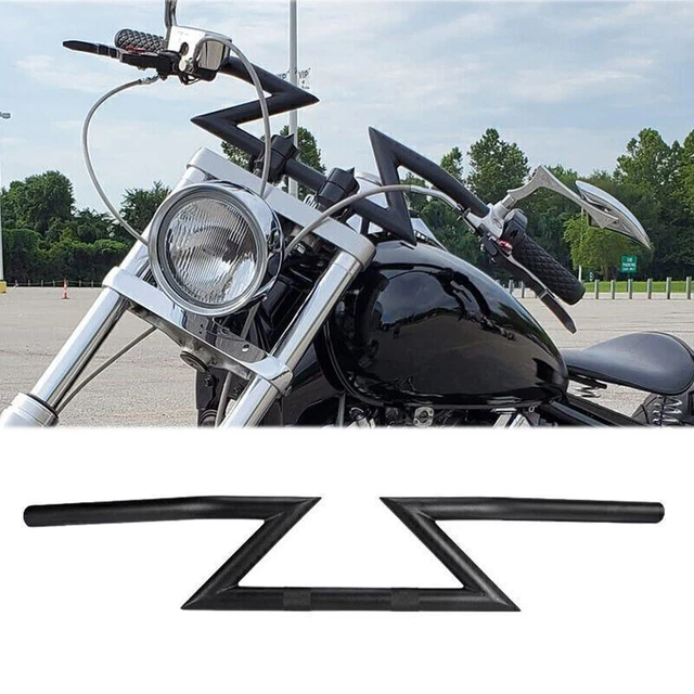 Black 1" Z Drag Handle Bar For Honda Shadow ACE Aero Sabre Spirit VLX 750 1100