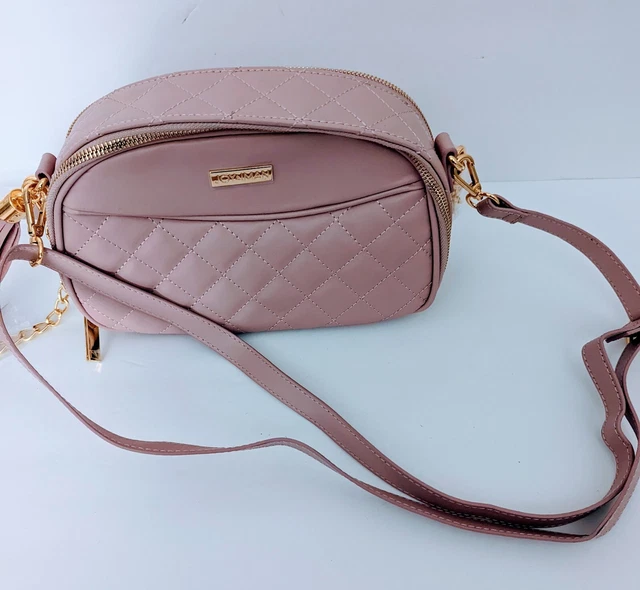 Joy & Iman Diamond Quilted Leather Purse Handbag