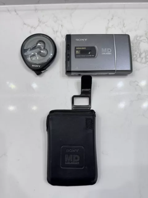 Sony MZ-E40 Walkman MiniDisc Player Original Con Estuche y Auriculares Originales!