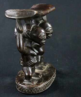 Art African Arts First - Superb Backing Nape IN Caryatids Luba - 18 CMS 3