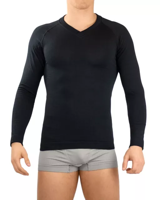 Relaxsan Zero 3020 Maglia Termica Uomo Manica Lunga Intima Lana merino Dryarn