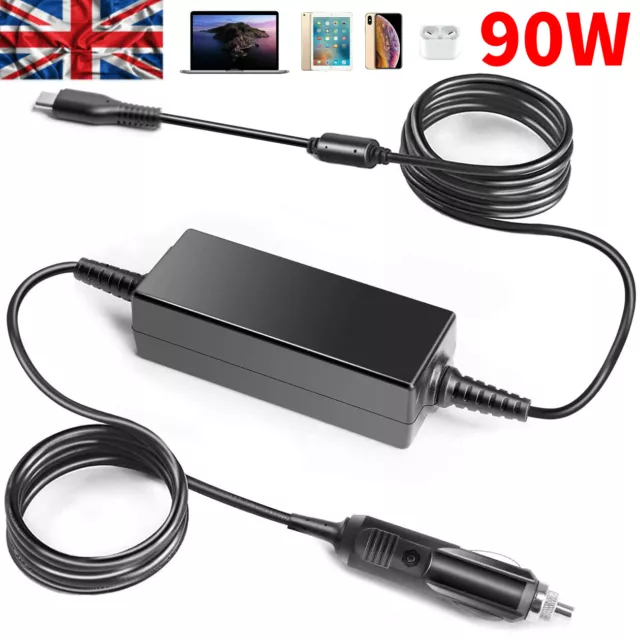 20V 15V 12V 5V USB-C Car Charger Power Supply Adapter for Macbook Laptop  Phone £16.99 - PicClick UK