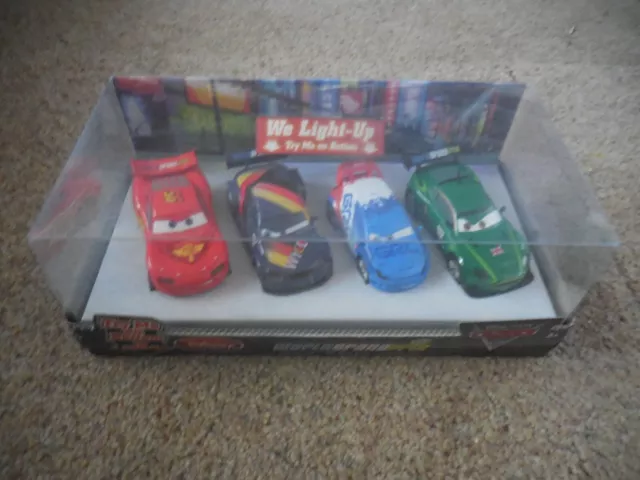 Disney Pixar Cars 2 Disney Store World Grand Prix light up 4pk