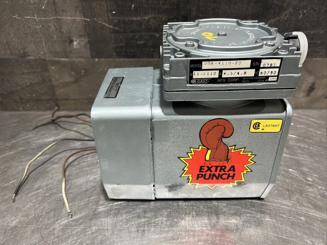 GAST DOA-V110-FB Vaccum Pump. 1 PH 110V. Used Surplus
