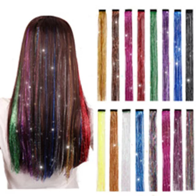 Braided Hair Clip Colorful Hair Extensions Synthetic Long Hair Party Clips Ni