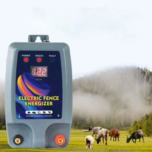 10KM Electric Fence Fencing Charger Controller For Sheep Cattle Poultry Animals